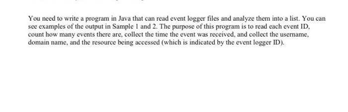 You need to write a program in Java that can read | Chegg.com