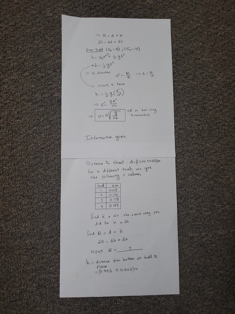 Ii Find O Using Kinematics E Rad X Sr 80 5x Chegg Com