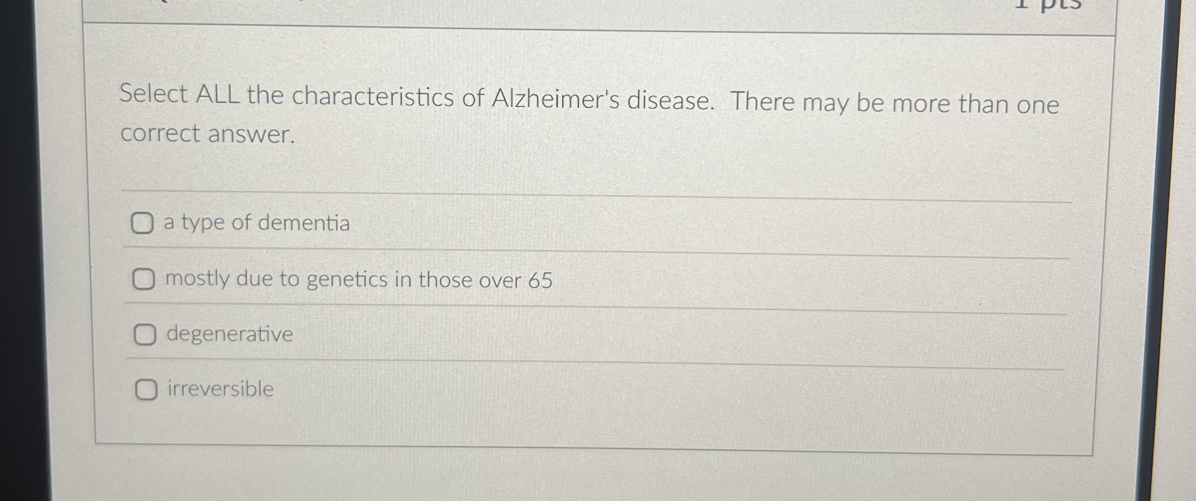 Solved Select ALL the correct statements regarding sensory | Chegg.com