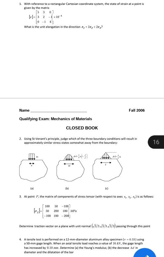 Solved 1. With reference to a rectangular Cartesian | Chegg.com