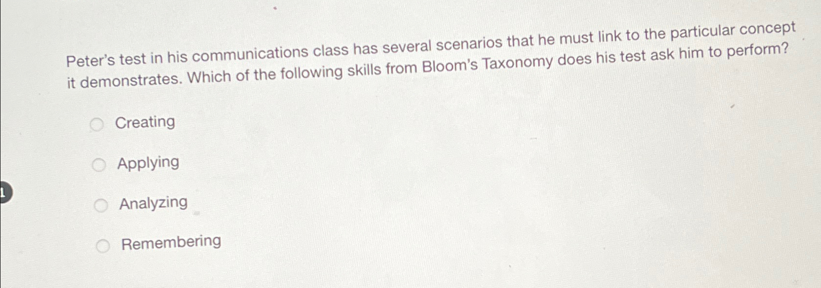 Solved Peter's test in his communications class has several | Chegg.com