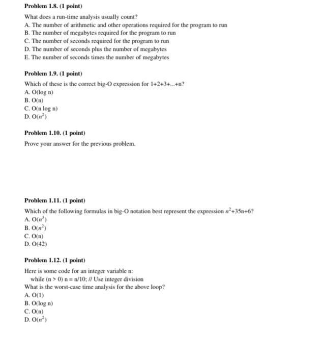 solved-problem-1-8-1-point-what-does-a-run-time-analysis-chegg