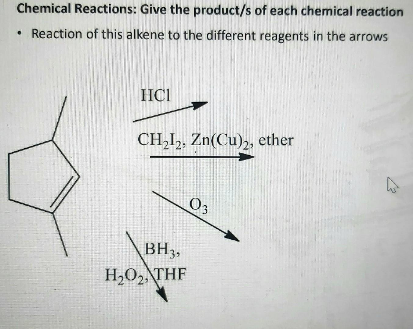 Solved Name The Following:Chemical Reactions: Give The | Chegg.com