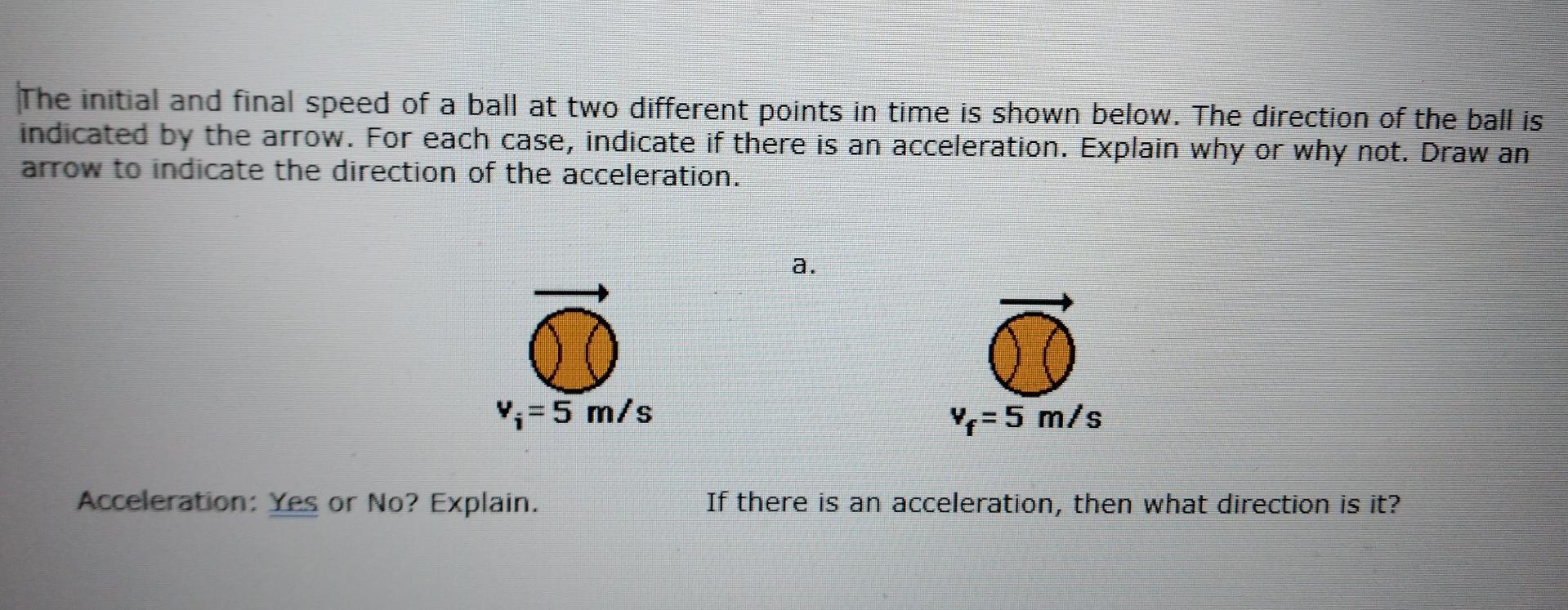 Solved The Initial And Final Speed Of A Ball At Two | Chegg.com