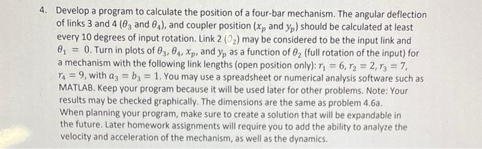Solved Develop a program to calculate the position of a | Chegg.com