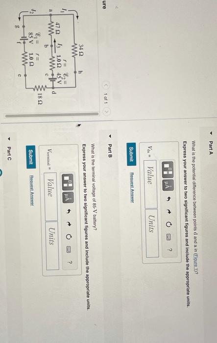 Solved Part A What is the potential difference between | Chegg.com