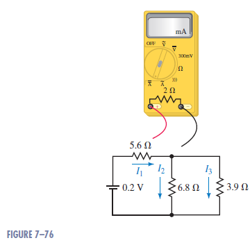 Solved: An ammeter is used to measure current in the circuit sh ...