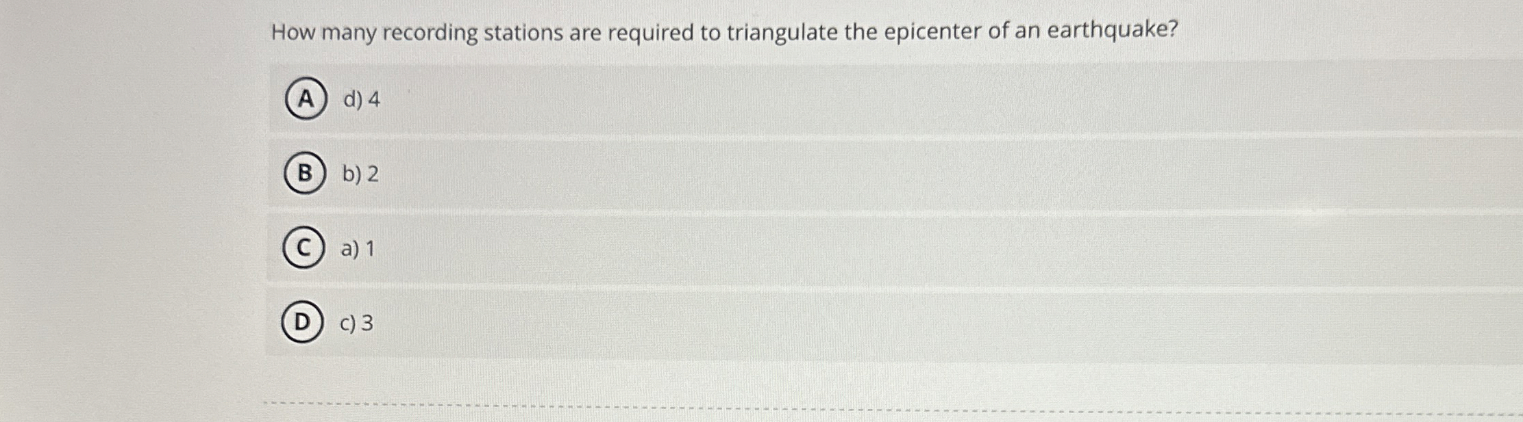 Solved How many recording stations are required to