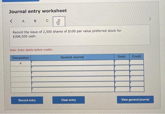 Solved Check my wo Exercise 11-4 Recording stock issuances | Chegg.com