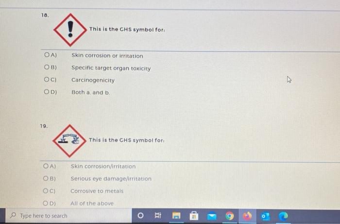 Solved 2. GHS is an acronym for the OA) Globally Hazardous | Chegg.com