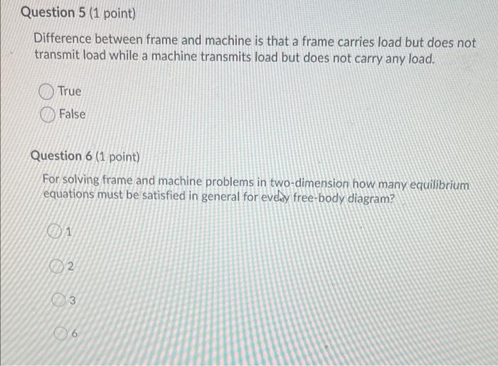 Solved Question 5 (1 Point) Difference Between Frame And | Chegg.com