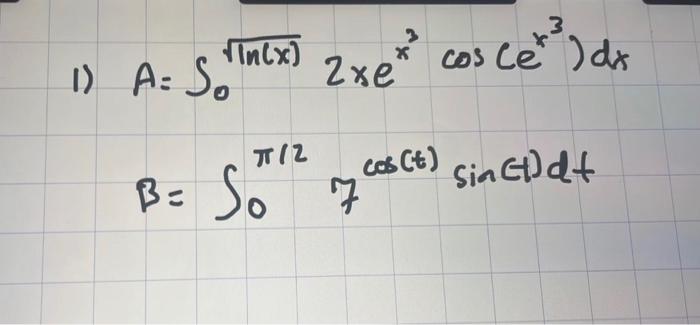 need help with integrals for Calcus 2. greatly | Chegg.com