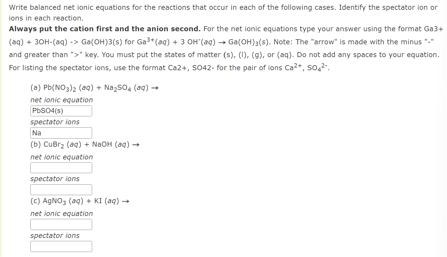 Write balanced net ionic equations for the reactions | Chegg.com