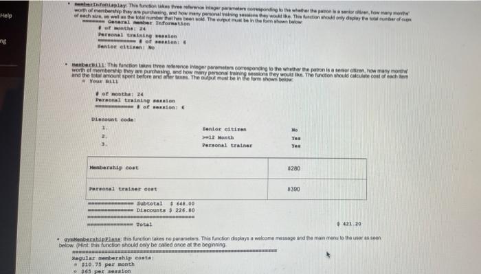 Solved Problem specification: Programming Exercises Chapter | Chegg.com