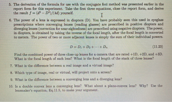 Solved 5. The derivation of the formula for use with the | Chegg.com