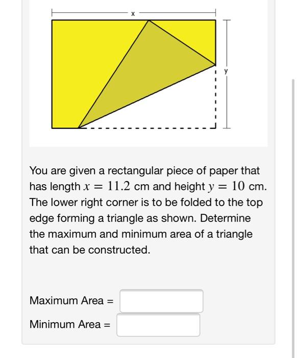 Solved You are given a rectangular piece of paper that has | Chegg.com