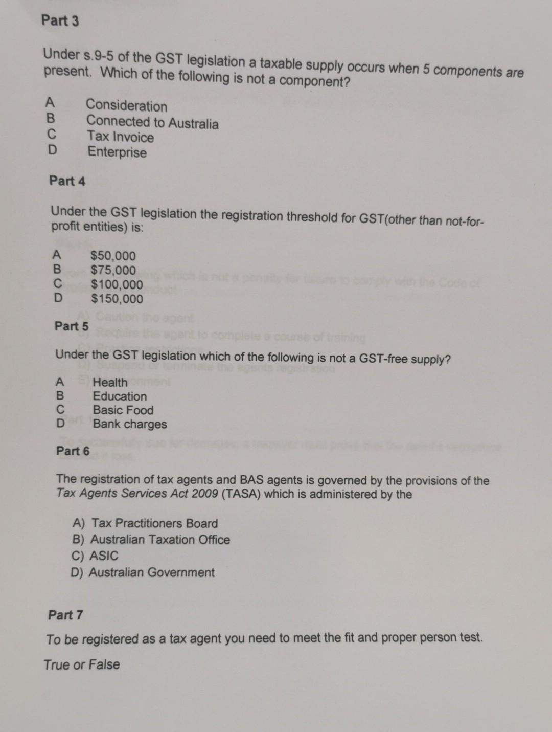 Solved Part 1 Ned Flanders Pays The Following Gst Inclusive Chegg Com