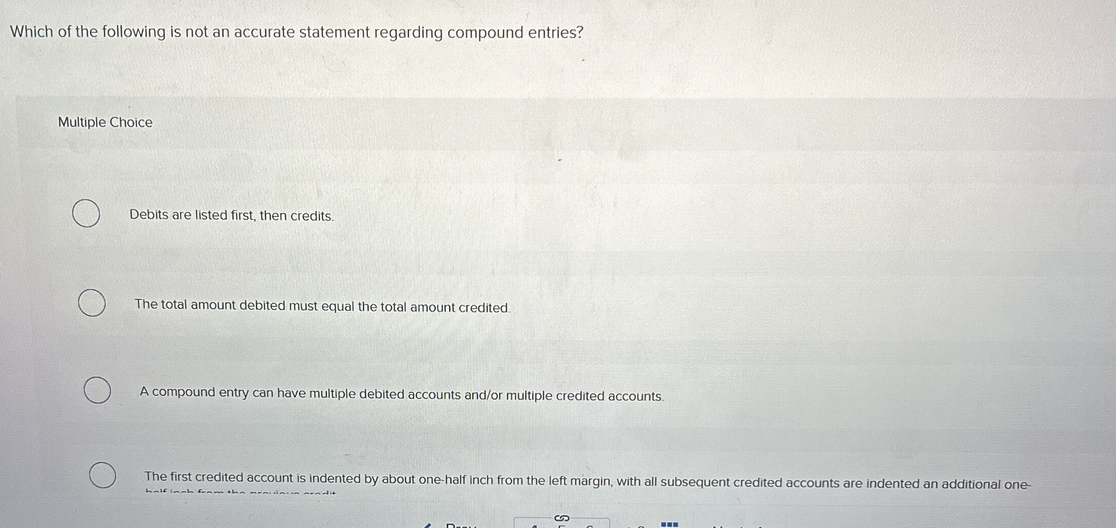 Solved Which of the following is not an accurate statement | Chegg.com
