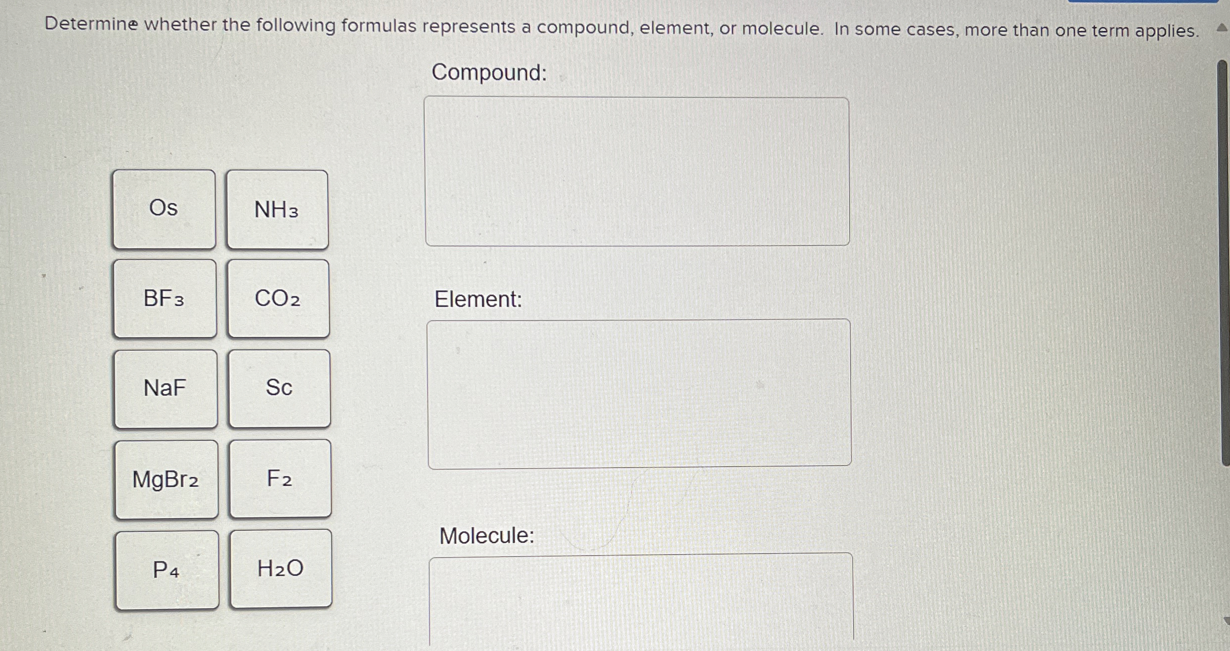 Solved Determine Whether The Following Formulas Represents A Chegg Com