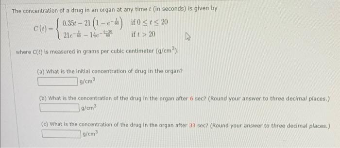 Grams clearance per cm3