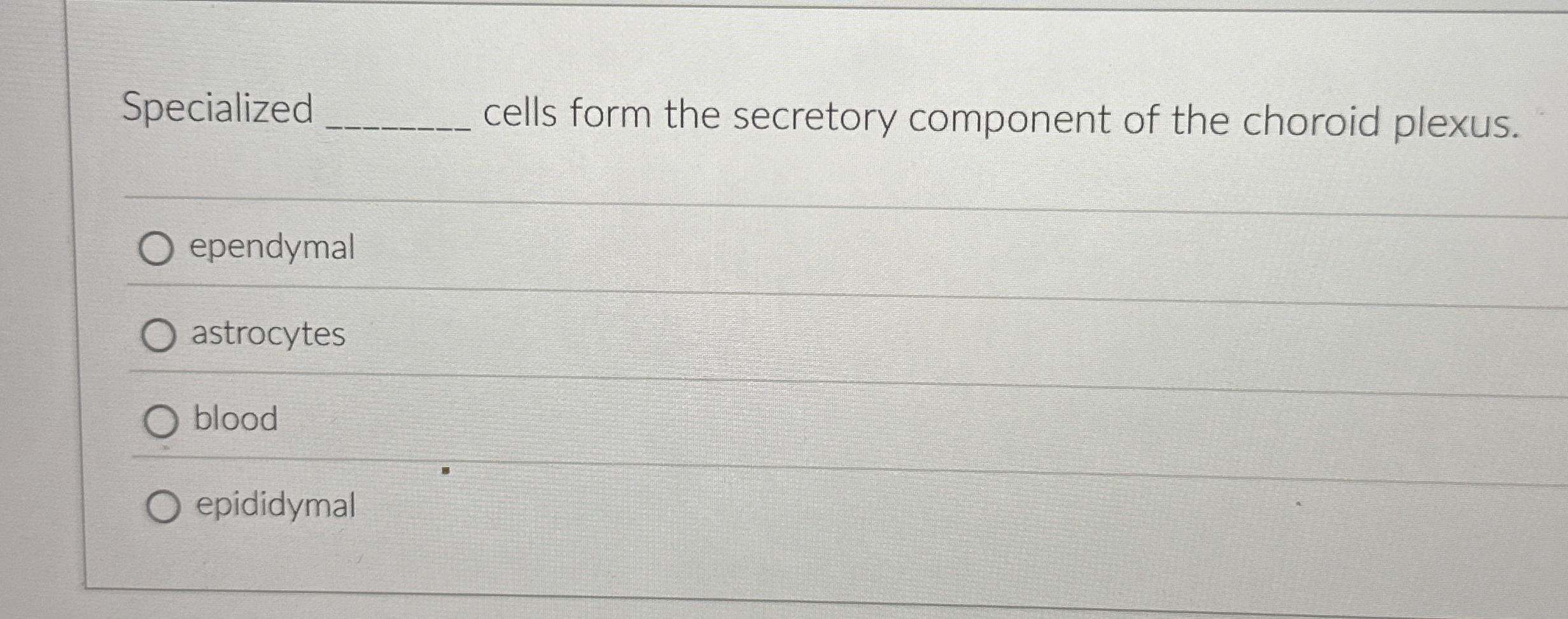 Photo inspiration: Gallery Detail: Solved Specialized Cells Form The Secretory Component Of The