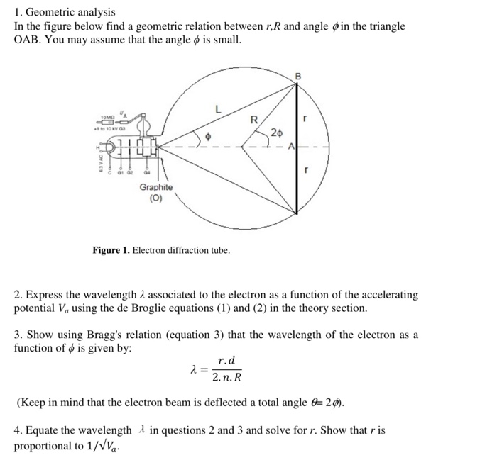 Solved 1 Geometric Analysis In The Figure Below Find A G Chegg Com