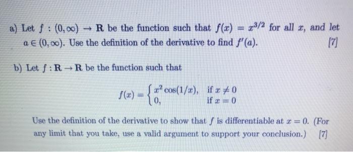 Solved A Let F 0 00 R Be The Function Such That F Chegg Com