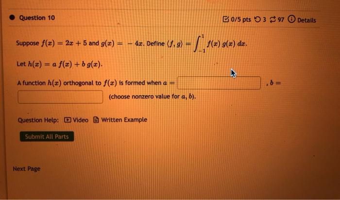 Solved Suppose F X 2x 5 And G X −4x Define