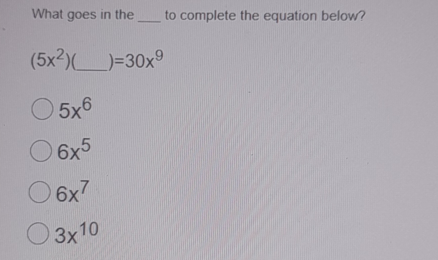Solved What goes in the ﻿to complete the equation | Chegg.com