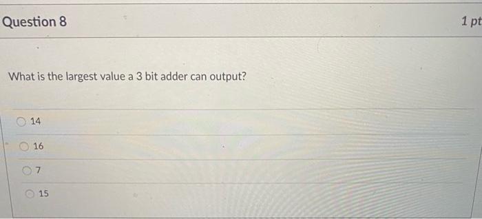 Solved Question 6 1 pts Which of the following is correct? | Chegg.com