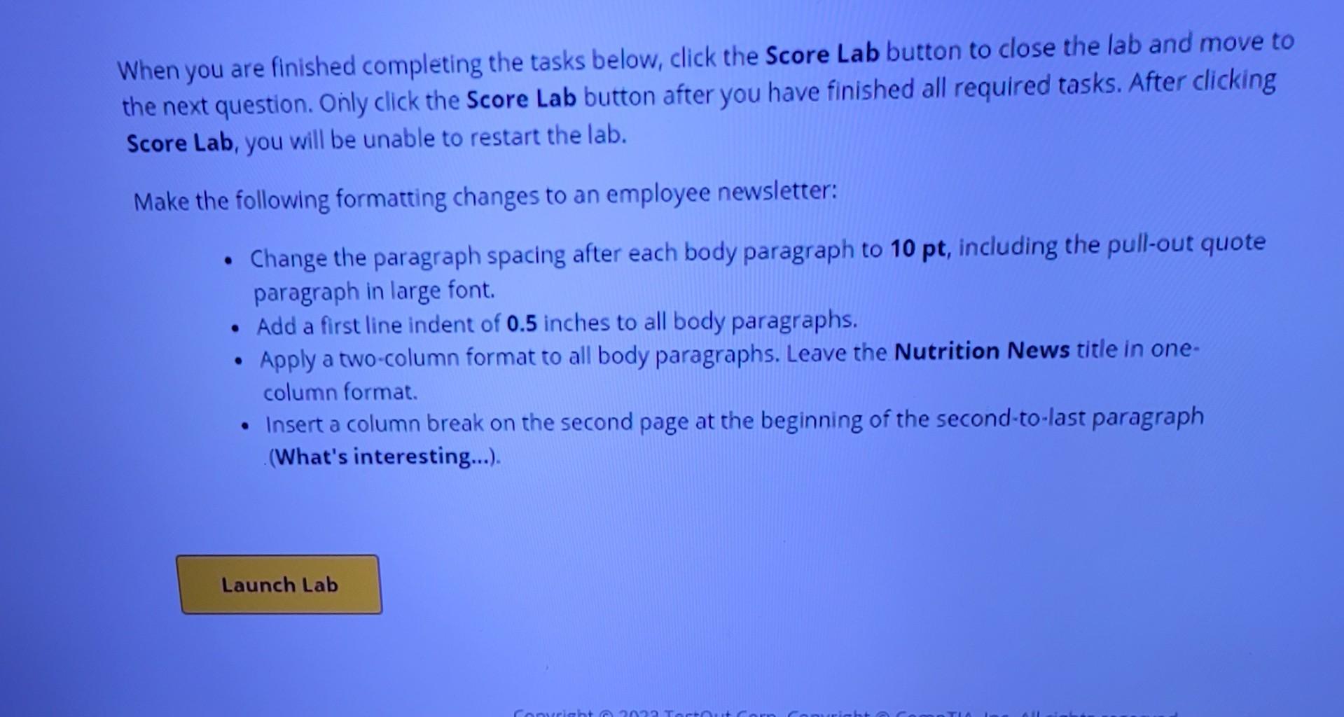 Solved When you are finished completing the tasks below, | Chegg.com