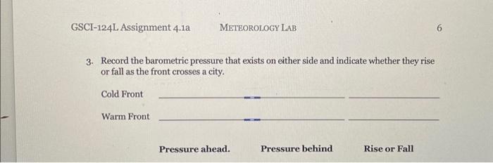 Solved Use the weather map shown below to answer Questions 2 | Chegg.com