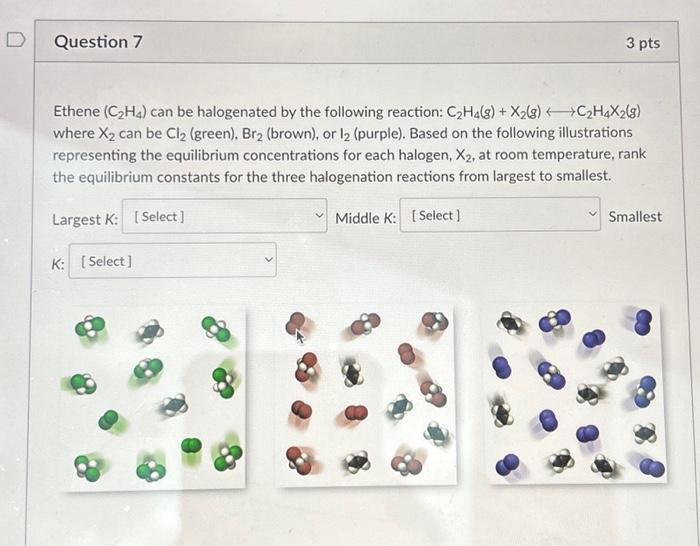 Solved Ethene C2H4 can be halogenated by the following Chegg