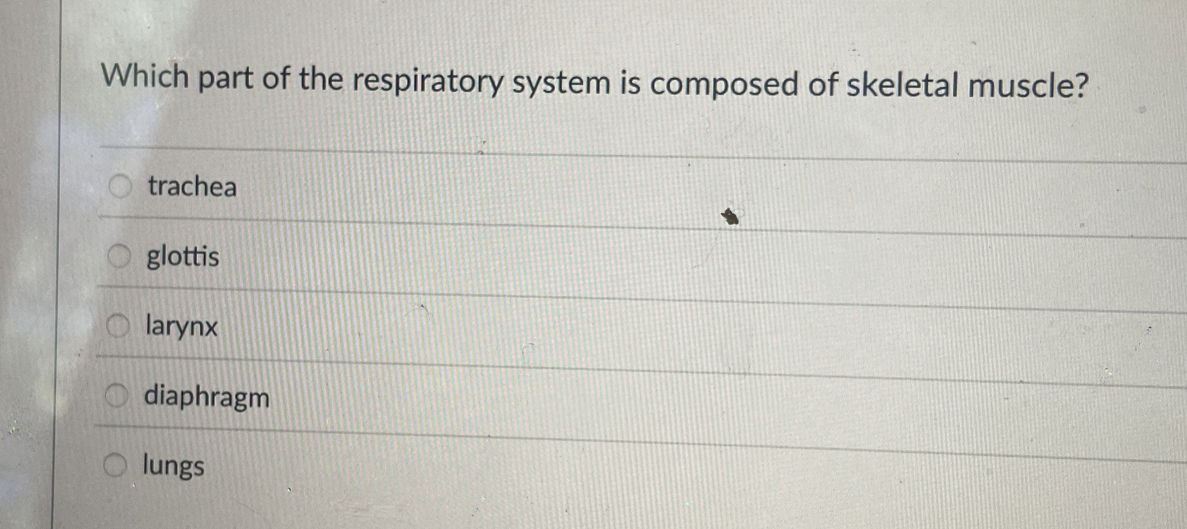 Solved Which part of the respiratory system is composed of