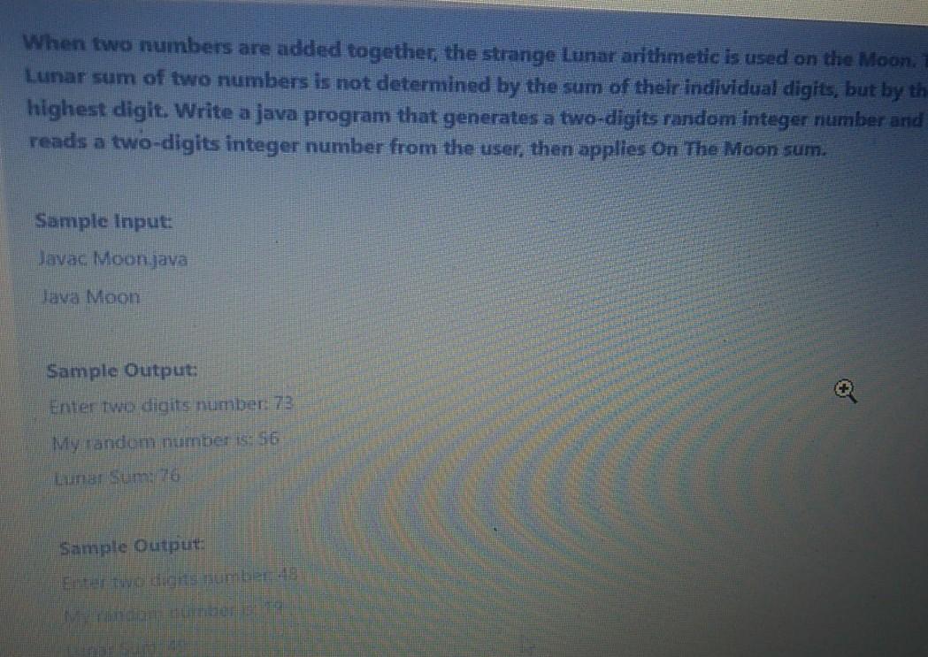 Solved When two numbers are added together, the strange | Chegg.com