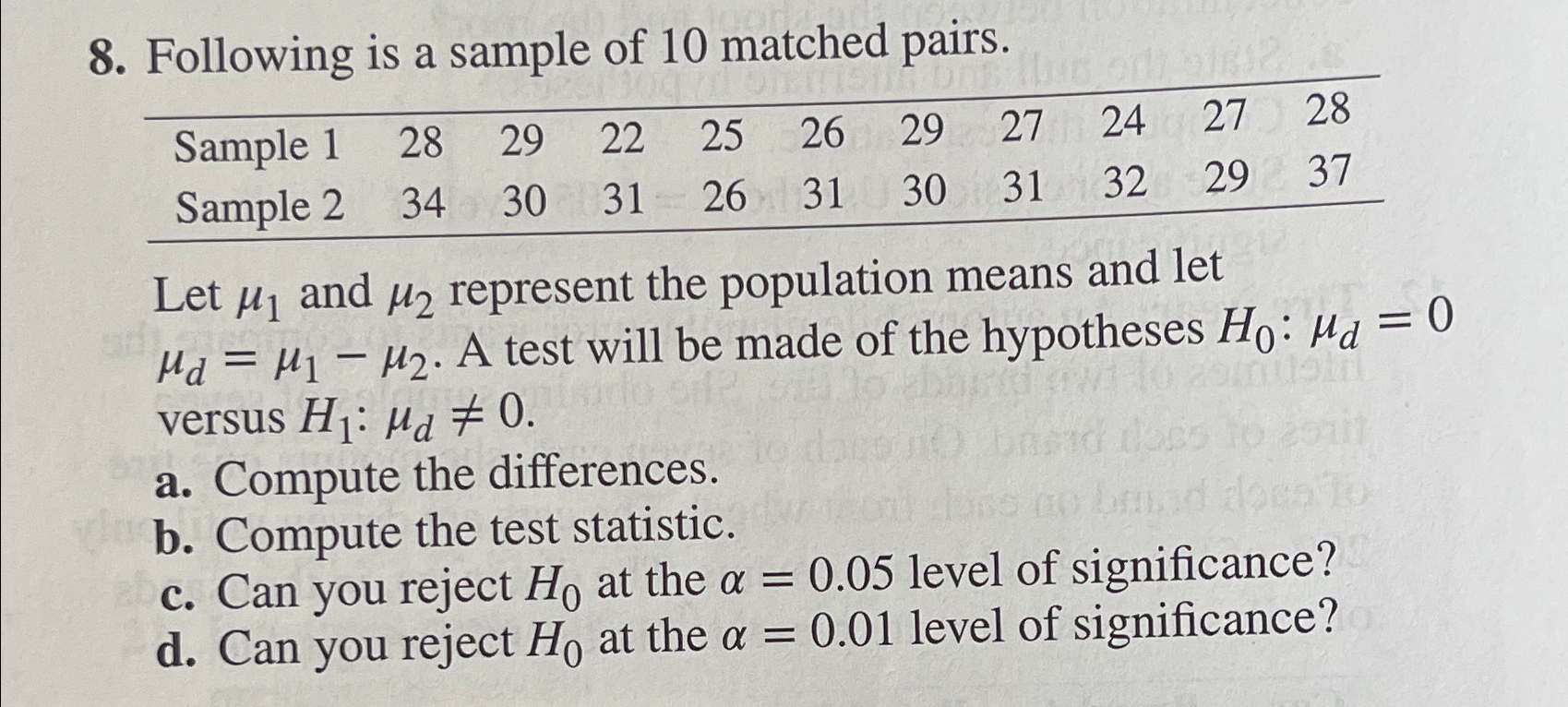 Solved Following is a sample of 10 ﻿matched | Chegg.com