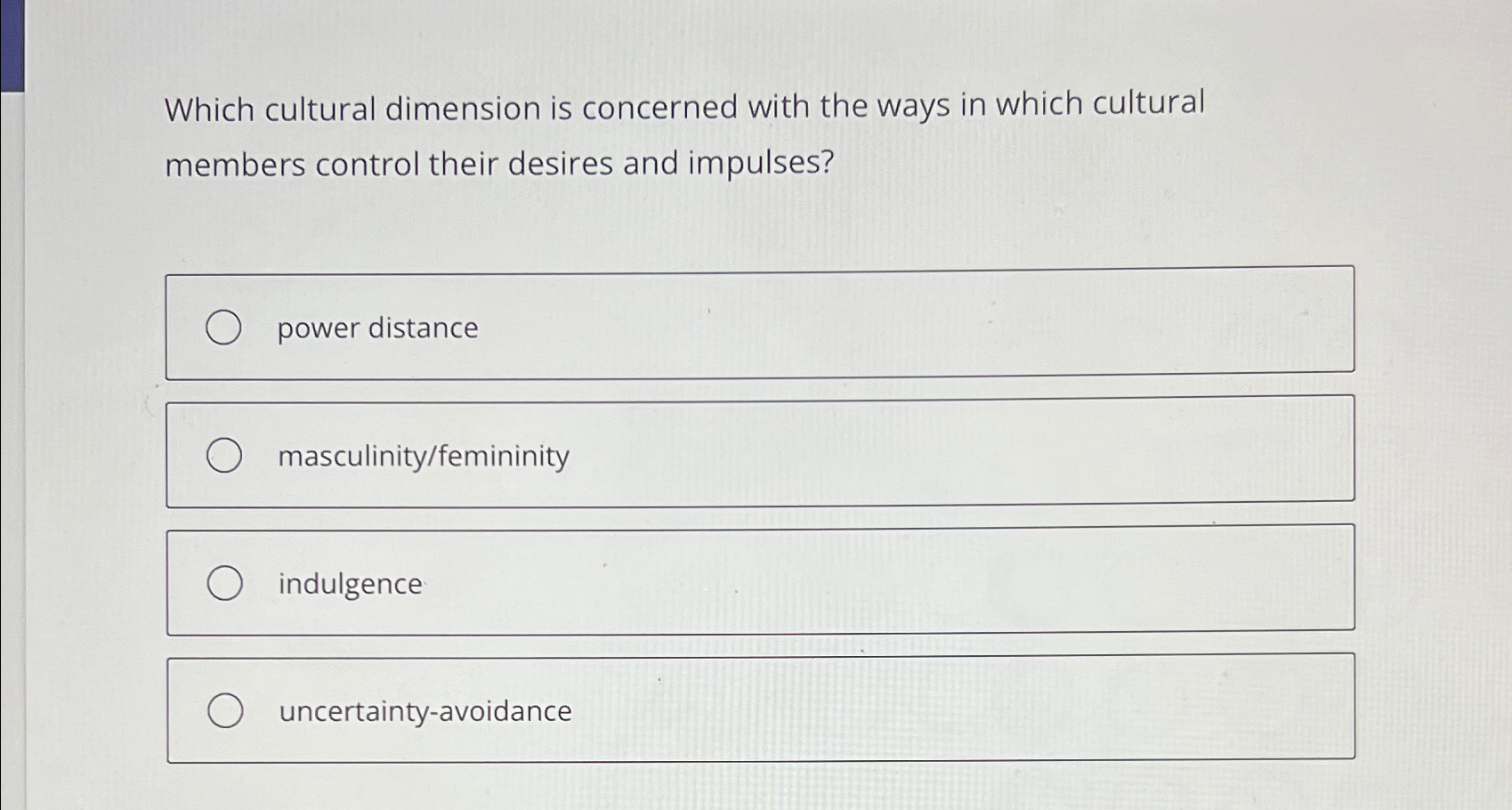 Solved Which cultural dimension is concerned with the ways | Chegg.com