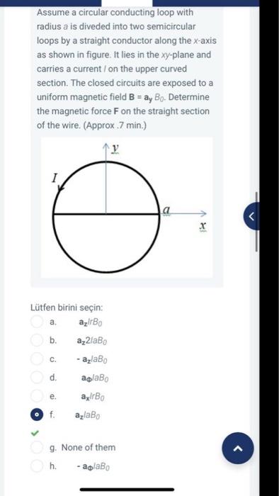 Solved Assume a circular conducting loop with radius a is | Chegg.com