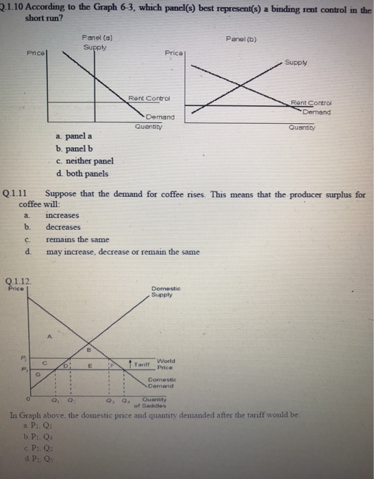 Solved 2.1.10 According to the Graph 6-3, which panel(s) | Chegg.com