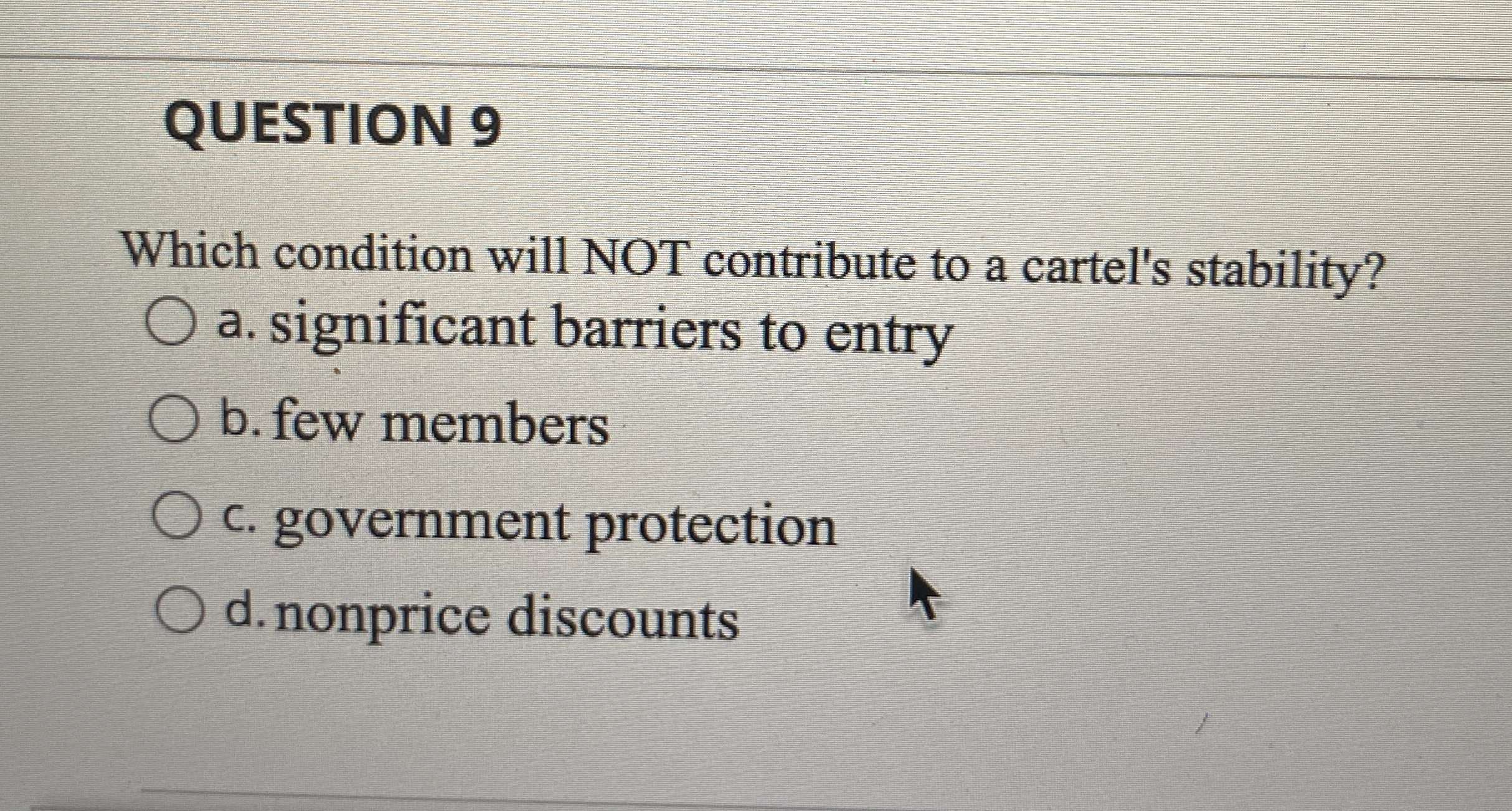 Solved QUESTION 9Which condition will NOT contribute to a | Chegg.com
