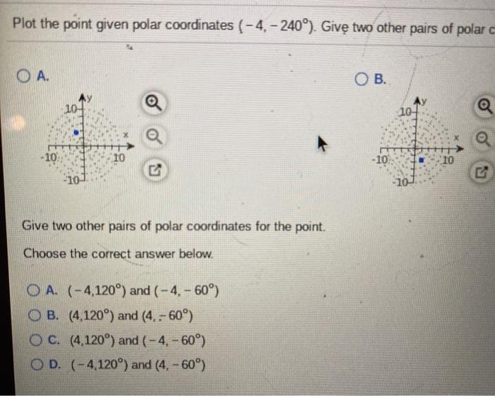 Solved Plot the point, given its polar coordinates. Give at | Chegg.com