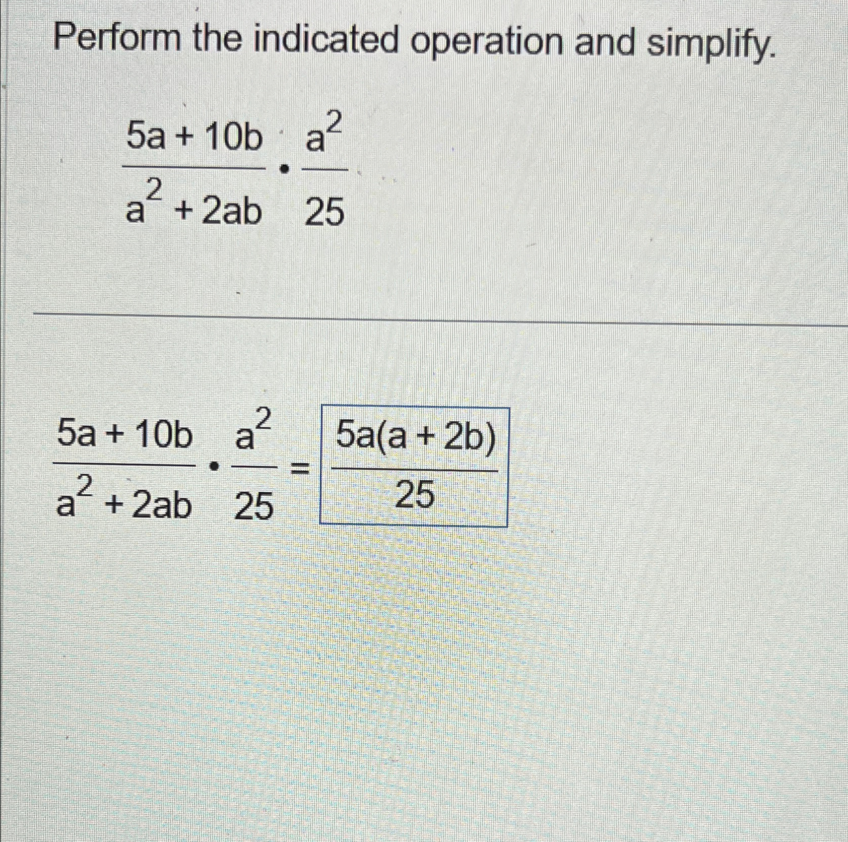 Solved Perform the indicated operation and | Chegg.com