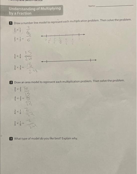 Solved 1 Draw a number line model to represent each