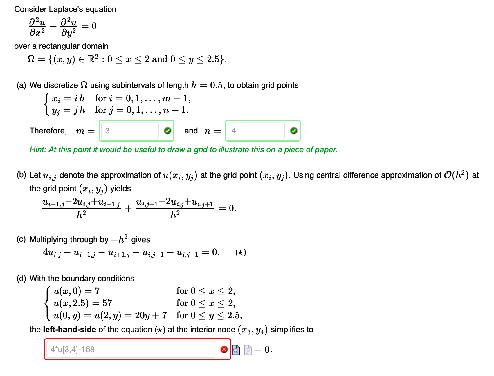 Solved Consider Laplaces 6410