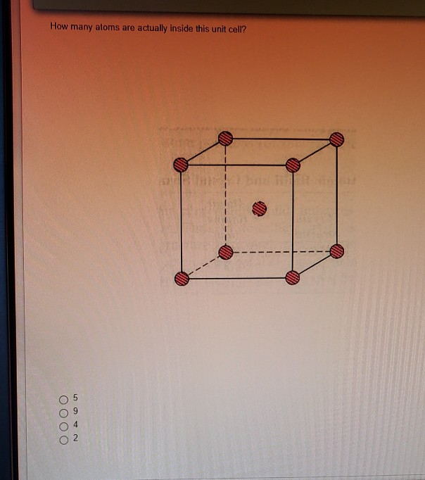 Solved How many atoms are actually inside this unit cell? т | Chegg.com