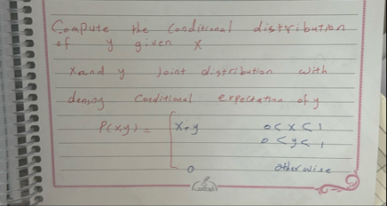 Solved Compute the conditional distribution of y ﻿given | Chegg.com