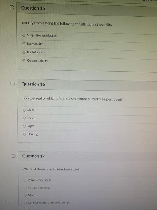 Question 15 Identify From Among The Following The Chegg 