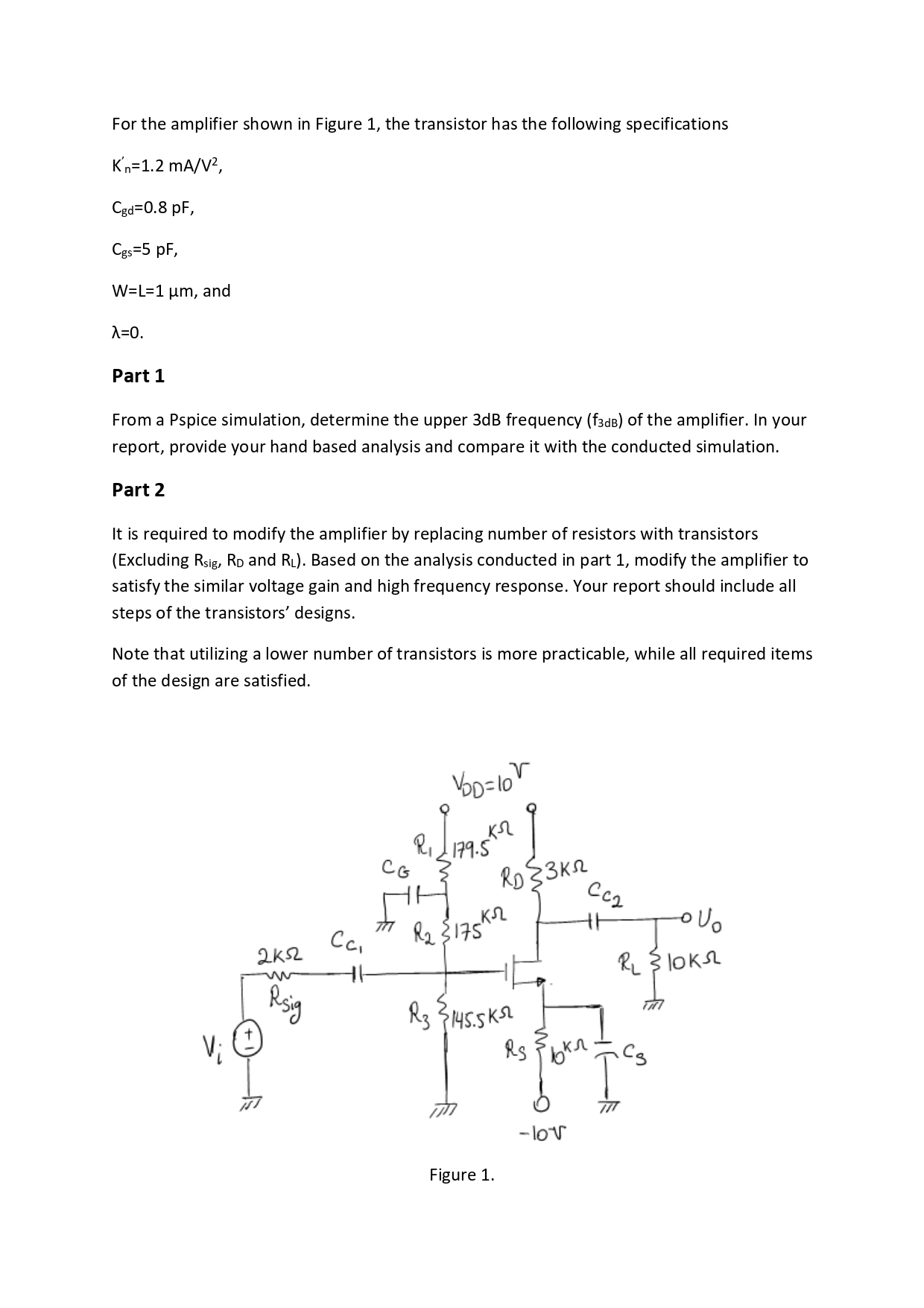 Could you analog circuit problem for me ?For the | Chegg.com