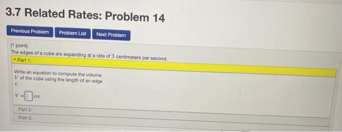Solved 3.7 Related Rates: Problem 13 Previous Problem | Chegg.com