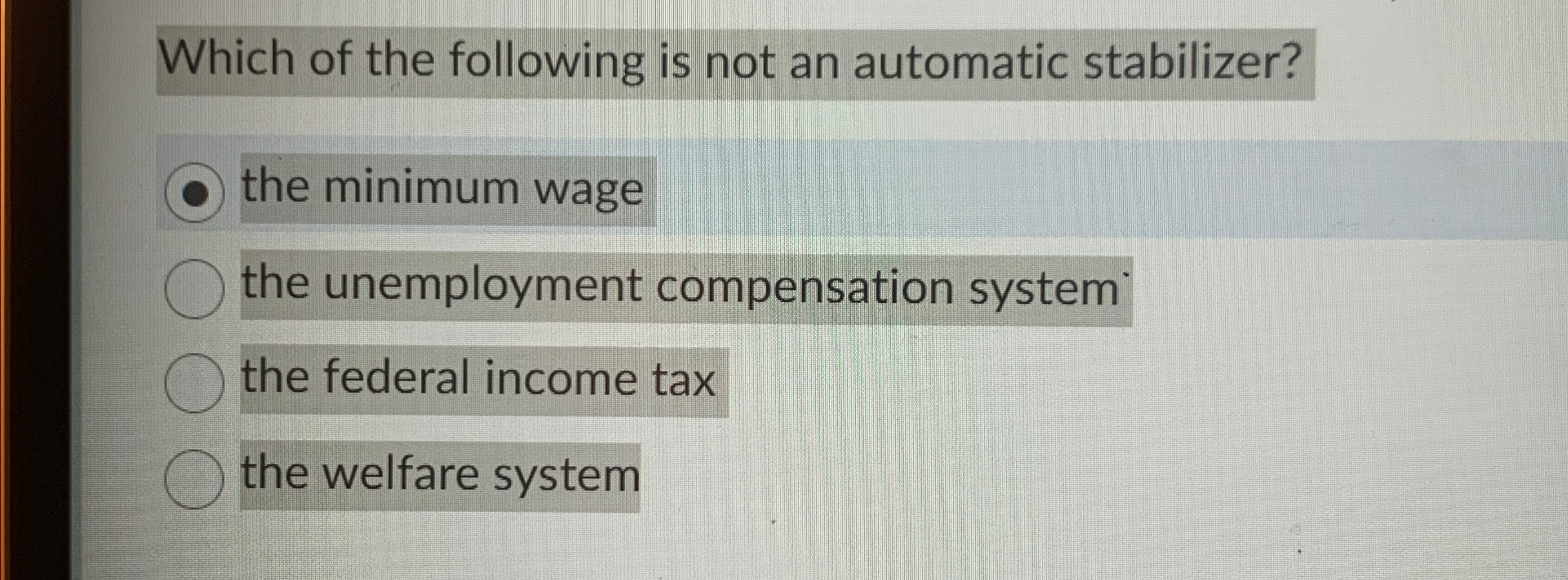 Solved Which of the following is not an automatic | Chegg.com